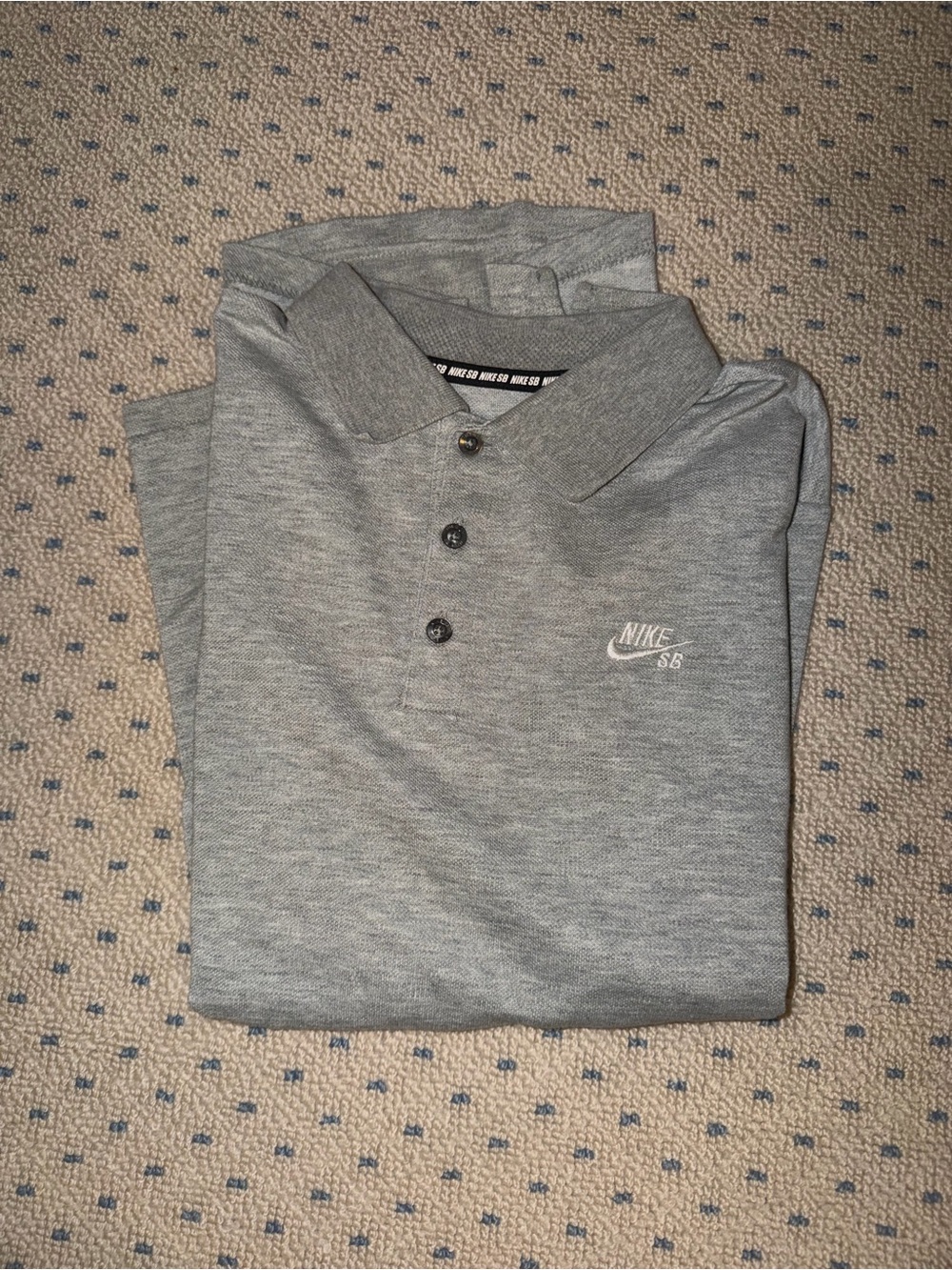 Nike SB Grey Heather Polo with SB Logo